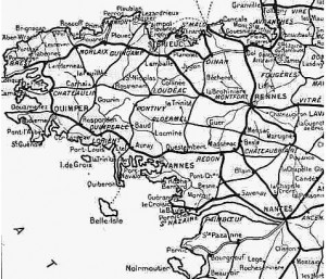 Réseau ferré breton au début du XXème siècle